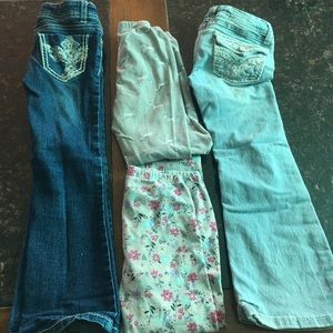 Little Girls Size 5 Bootcut Jeans and Leggings